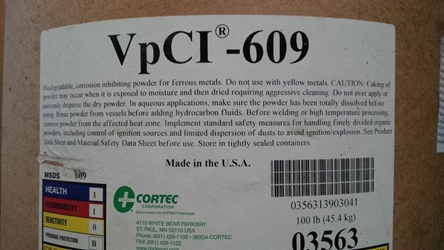 Cortec VpCI®-609 Biodegradable Ferrous Metals Powder From Ecorrsystems